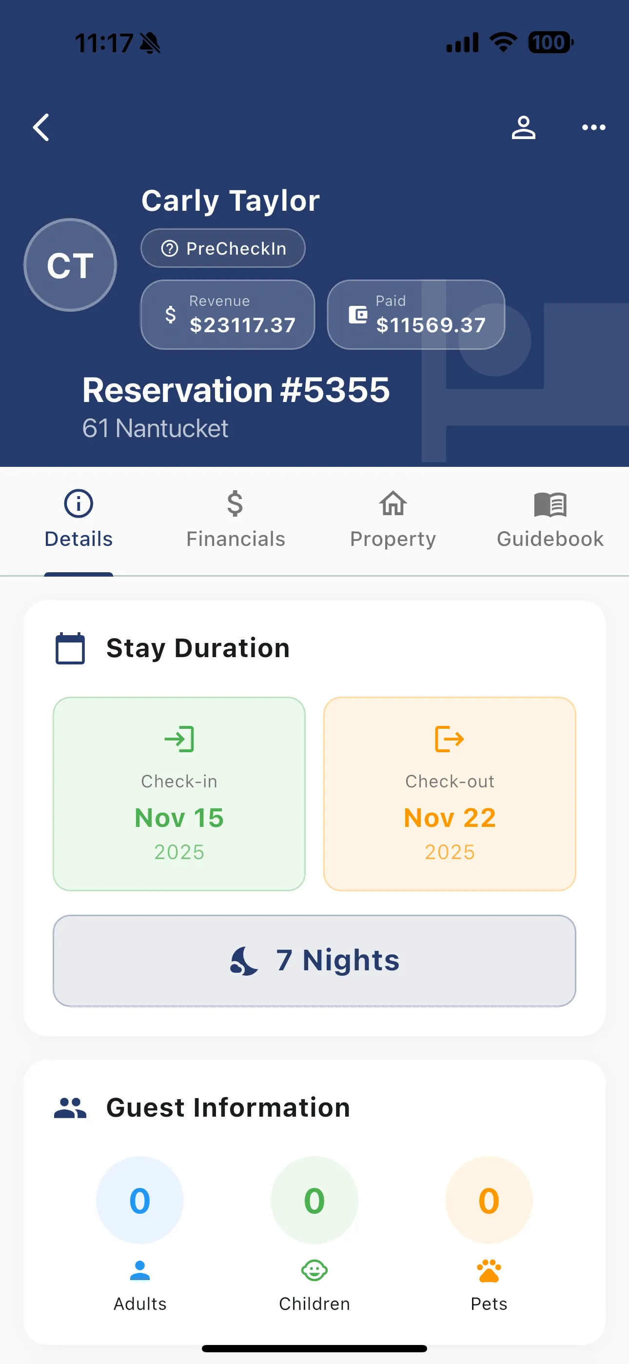 Complete Reservation Management