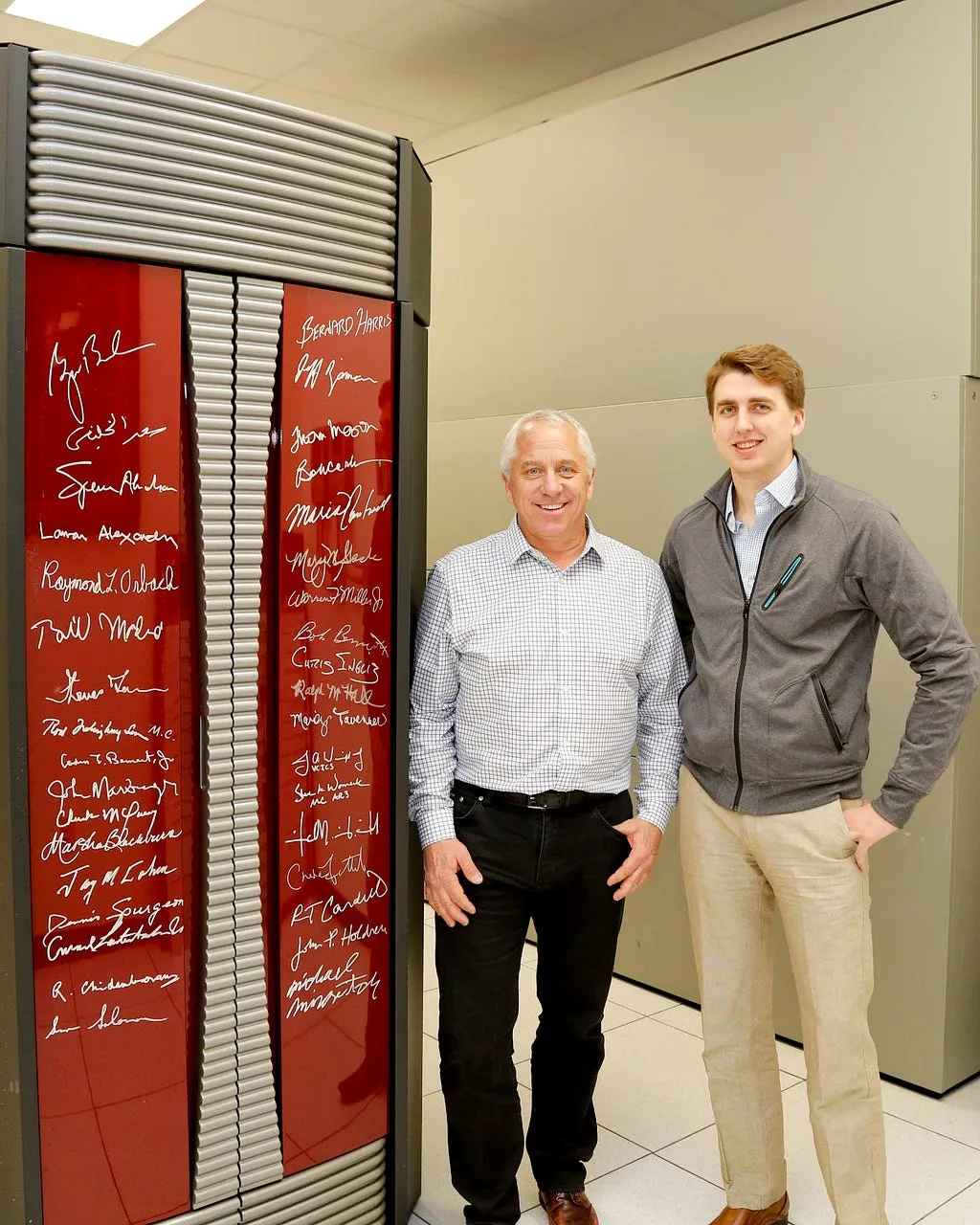 Greg LeMond and Nicolas Wegener at Oak Ridge National Laboratory in 2016